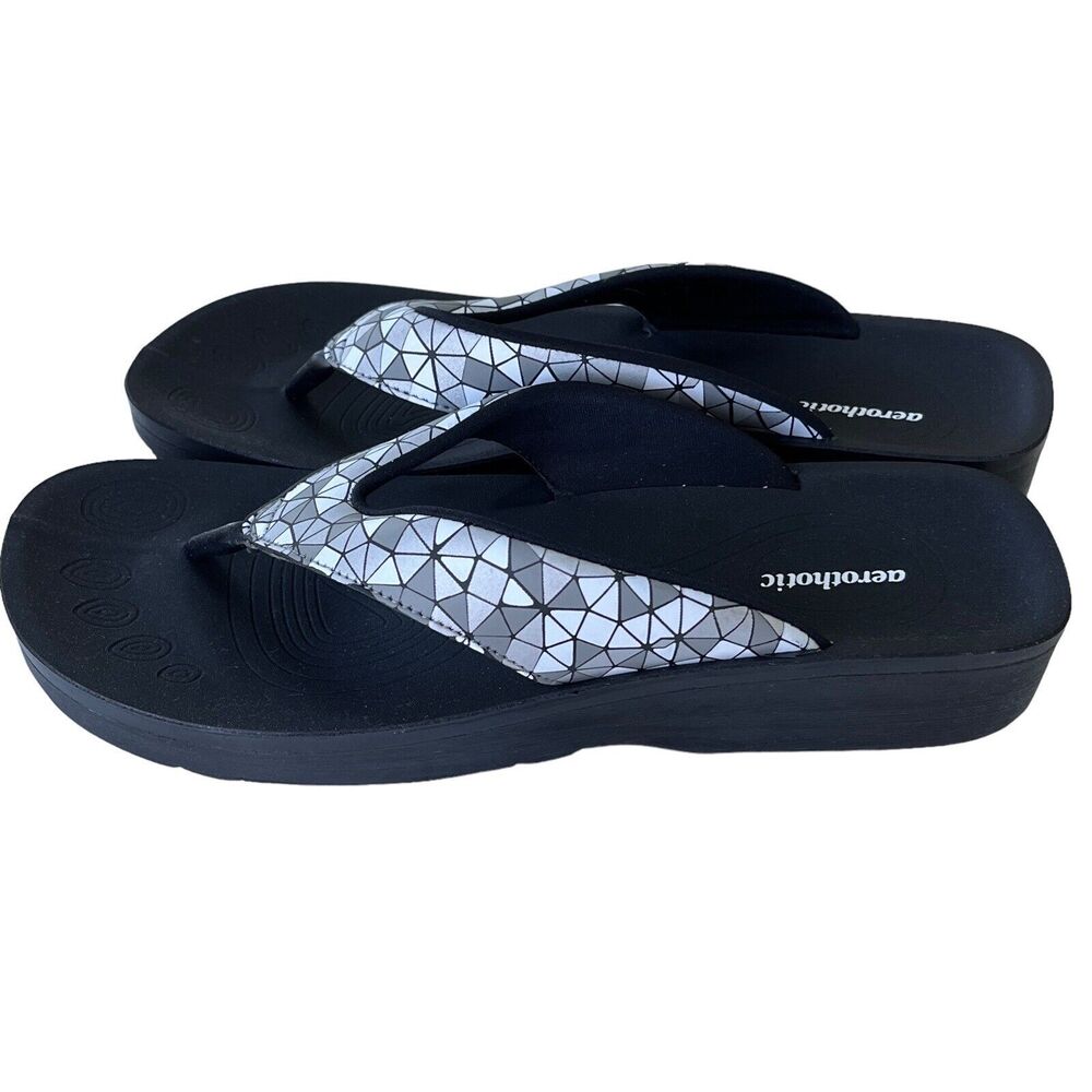 Aerothotic Flip Flops Walking Sandals Women EU 41 Comfort Arch Support Slip On